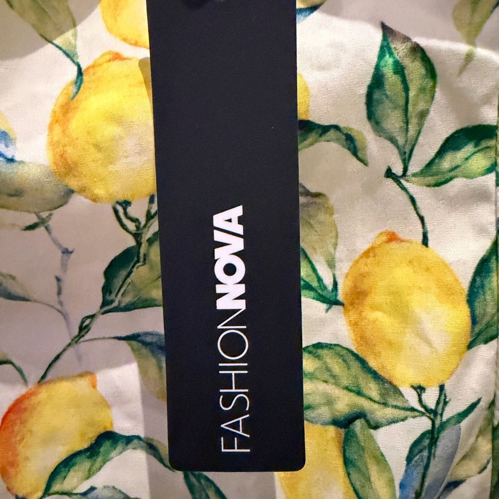 NWT Fashion Nova lemon dress with built-in shorts for modesty - Picture 6 of 8